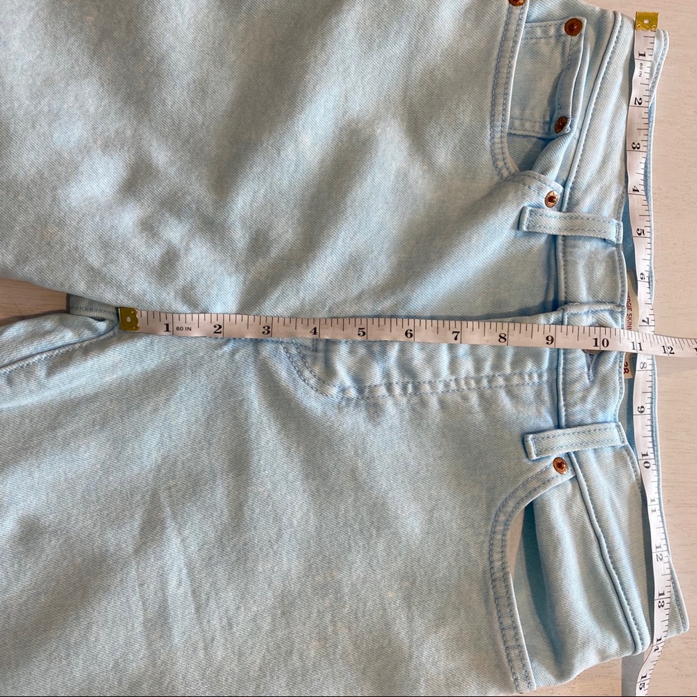 Anthro Levi’s Wedgie Fit Raw Hem High Rise Jeans - Picture 9 of 12